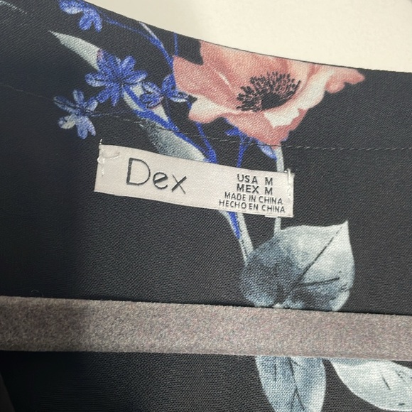 Dex Floral Long Sleeve Wrap Dress - Picture 2 of 7